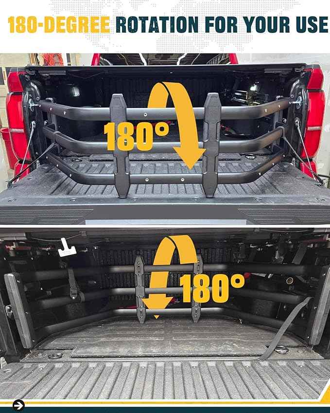 Truck Bed Extender Fit for 2015-2022 Chevy Chevrolet Colorado & GMC Canyon, 2022-2026 Hyundai Santa Cruz & Ford Maverick, 2011-2026 Ford Ranger, Tailgate Mount Cargo Extension