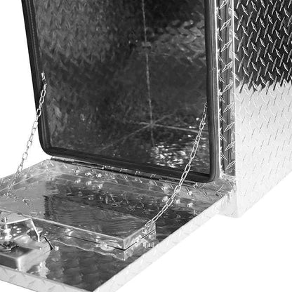 18 Inch Heavy Duty Aluminum truck tool boxes for bed of truck, Waterproof Square Truck Storage Organizer Chest for Pick Up Truck Bed, RV Trailer with T-Handle Lock & Keys(17.9"×17.1"×17.9")