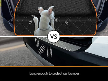 iBuddy Dog Cargo Liner for Large SUV, Waterproof Dog Cargo Cover with Bumper Flap Protection Durable Car Trunk Mat for Pets Keep Your Vehicle Trunk Clean Universal Fit X-Lager SUV Car Seat Cover