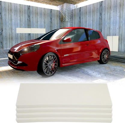 X AUTOHAUX 400x150x20mm 4pcs Car Garage Wall Guard Door Bumper Protector Anti Collision Water Resistance White