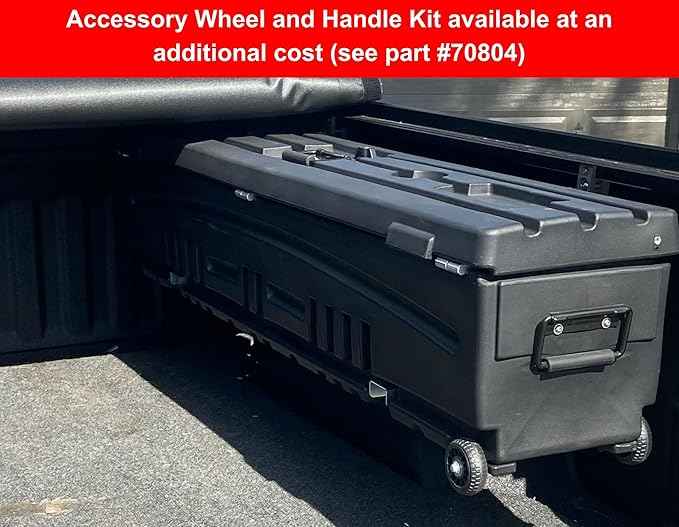 DU-HA DuHa 70800 Side Toolbox and Gear Storage Humpstor | Lockable Lid fits Under Most Tonneau Covers | Black Heavy-Duty Truck Bed Multifunctional Organizer | Enhanced Security | Proudly Made in USA