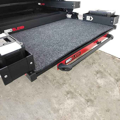 Bedslide Bedbin Mini Kix Truck Bed Organizer, Storage Bin Attachments, 2 Boxes for Additional 7x18 Inches of Space on Each Side, Black