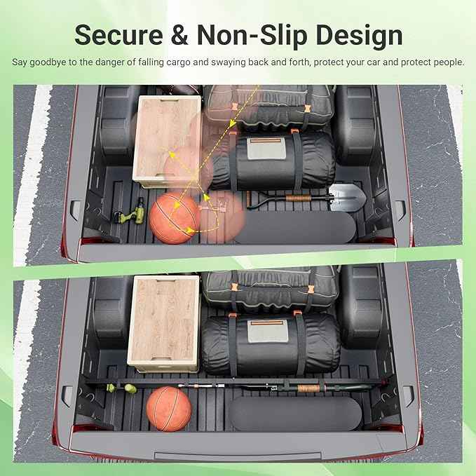 Truck Bed Divider Compatible with 2019-2026 Chevy Silverado GMC Sierra 1500 Truck Bed Organizer Cargo Manager Replacement for 19-26 Chevy Silverado Accessories (Compatible with 19-26 Silverado)