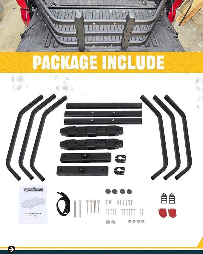 Truck Bed Extender Fit for 2015-2022 Chevy Chevrolet Colorado & GMC Canyon, 2022-2026 Hyundai Santa Cruz & Ford Maverick, 2011-2026 Ford Ranger, Tailgate Mount Cargo Extension