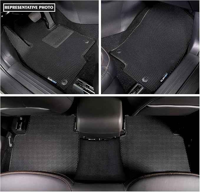 CLIM ART All-Weather Car Floor Mats Compatible with Mazda CX-30 2020-2026, Custom-Fit Heavy-Duty Floor Liners for Cars & SUVs, Car Accessories for Men & Women, Black - FL011420117