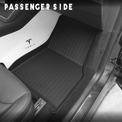 KARPAL Floor Mats for Tesla Model Y Juniper 2025 2026 5-Seater (Not Fit 7 Seats), All Weather TPE Floor Liners Front & Rear Trunk Cargo Liners Backrest Mats，Model Y Juniper Accessories 6PCS