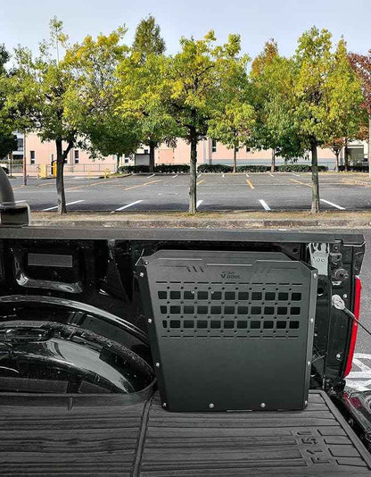 JOYTUTUS Truck Bed Storage Box Compatible with 2015-2026 F150 F250 F350, Heavy-Duty Metal Pickup Tool Box for Truck Bed, 57L Truck Bed Tool Storage Box Toolboxes, Side Tool Box Toolbox Cargo Box