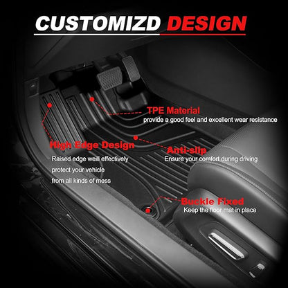 for 2023 2024 2025 2026 Honda Accord Floor Mats and Cargo Liner (Include Hybrid) - All Weather Floor Mats and Trunk Mat - Custom Fit Floor Liners and Cargo Mat for Honda Accord Sedan 2023-2026