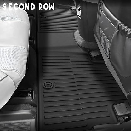 KARPAL Floor Mats Fit for Hyundai Palisade 2020-2025 (7-Seat/8-Seat), All Weather TPE Car Mats Cargo Liners Accessories, 1st & 2nd & 3rd Row & Cargo Liners
