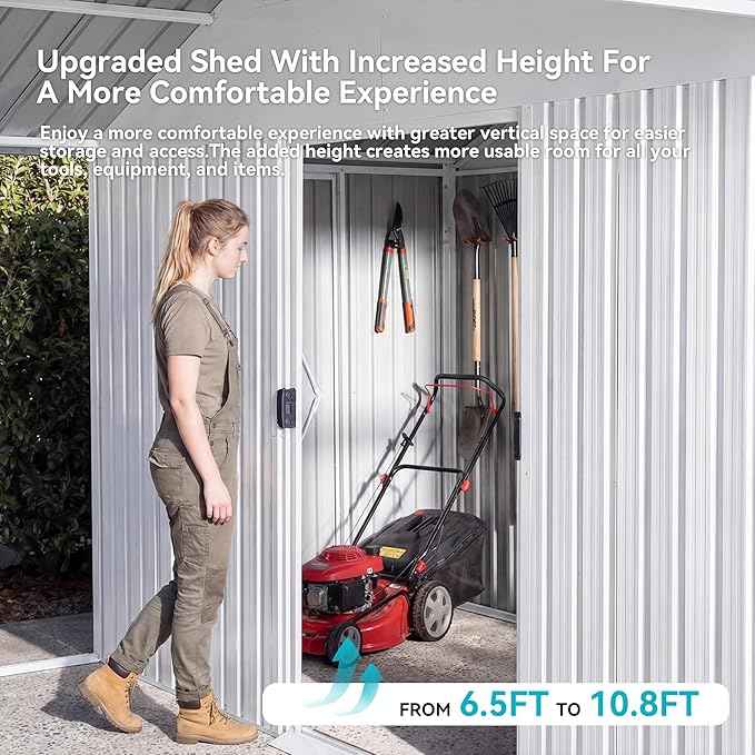 COSIEST 12x25 FT 2-in-1 Carport Storage Shed with Added Enclosed Storage Room, Heavy Duty Galvanized Metal Frame, All-Weather Use for Cars, Full-Sized Pickup Trucks, SUVs