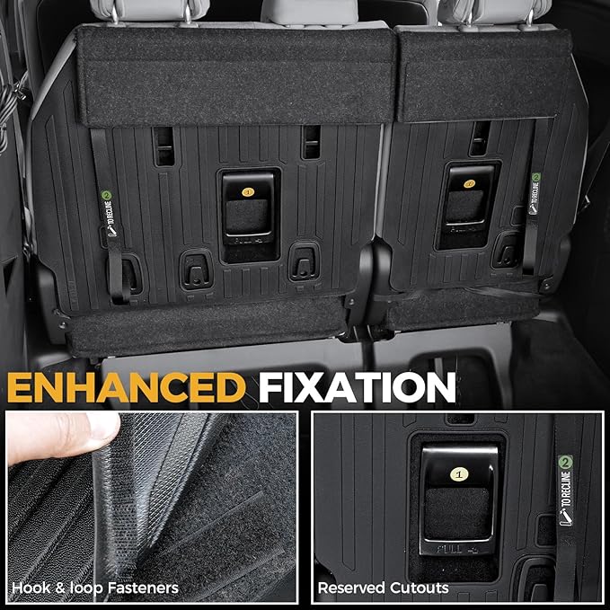 Cargo Mat for 2021-2025 Toyota Sienna, Full Coverage All Weather TPE Trunk Mat Cargo Liner for Sienna Accessories (Not for 25 Platinum Edition)