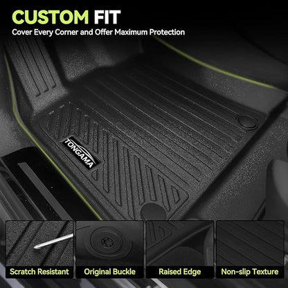 Tongama-Floor Mats for 2019-2026 Chevrolet Blazer (Not for Blazer EV Models), All Weather TPE Floor Liners and Trunk Mat and Backrest Mats Protectors for Chevy Blazer Interior Accessories
