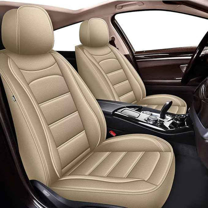 Car Seat Covers Fit for Nissan Altima 2010-2024 2025 2026 : Luxury Leather Automotive Front Seat Covers, Car Seat Protector(2PCS Front, Beige)