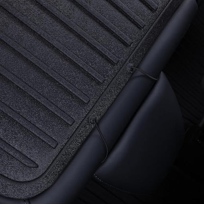 Cargo Mat with Backrest Protection for 2025 2026 Tesla Model Y Juniper 5 Seat, TPE All Weather Protection Cargo Liner with Velcro Rear Seats Backrest car Cargo Protector Plate Accessories-Black