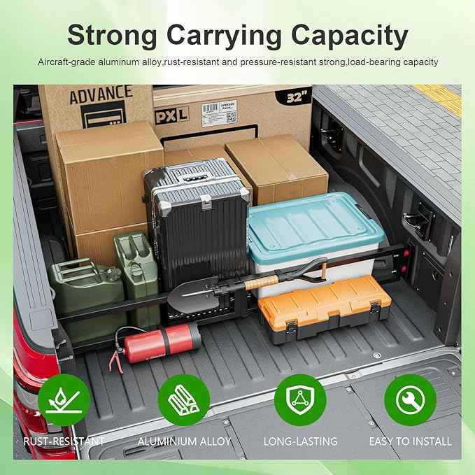 Truck Bed Divider Compatible with 2015-2026 Ford F150 Truck Bed Organizer Cargo Manager Molle Panel Replacement for 2015-2026 Ford F-150 Accessories
