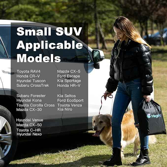 SUV Cargo Liner for Dogs,100% Waterproof Pet Trunk Car Seat Cover Mat with Bumper Flap Protector,Dog Protect Auto Carpet, Heavy Durable Pet Car Seat Protector for SUV CRV RAV4 Q5 CX5