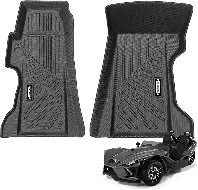 Custom Fit Floor Mats for Polaris Slingshot LE R S SL SLR 2020-2025, All Weather TPE Floor Liners, Odorless Full Set Interior Accessories