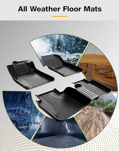 for 2023 2024 2025 2026 Honda Accord Floor Mats and Cargo Liner (Include Hybrid) - All Weather Floor Mats and Trunk Mat - Custom Fit Floor Liners and Cargo Mat for Honda Accord Sedan 2023-2026
