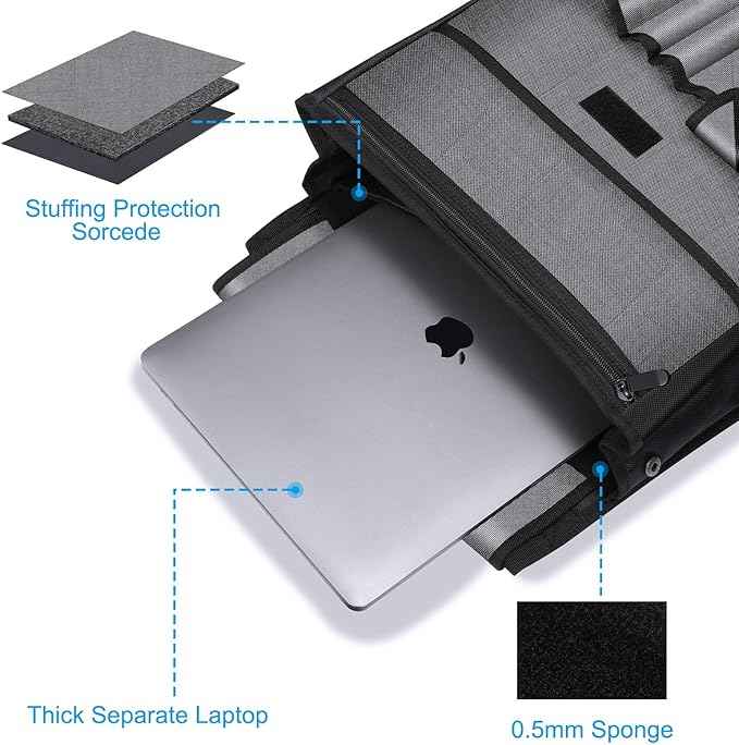 Car Front Seat Organizer| Efficient Car Organizers and Storage | Laptop,Tablet Pockets, Adjustable Straps,Kid-Friendly, Multi-Pocket, Cup Holders, Sturdy and Durable, Grey