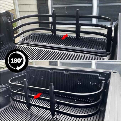 Truck Bed Extender,PickupTailgate Expansion,Fit for Ford F150 7+Titan 7+Sierra 3+Ram 1500/2500/3500,Compatible with All Rails,L55-62" x D24 x H18(Includes Mounting Bracket) Aluminium