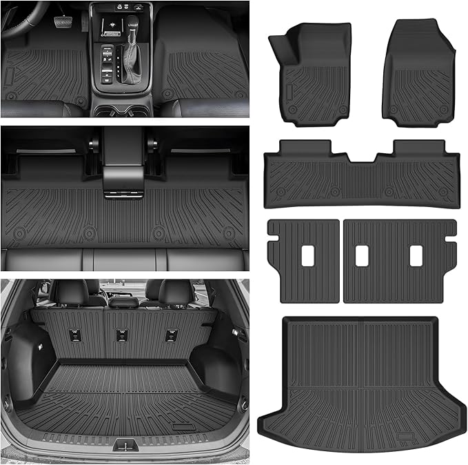 Cartist Floor Mats for 2025 2026 Chevrolet Equinox Fuel (Not for EV) All Weather Cargo Liner for Chevy Equinox Accessories TPE Carpet Protection (Floor Mat+Trunk Mat+Backrest Mats)