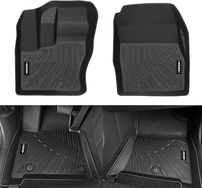Custom Fit Floor Mats for 2014-2021 Ford Transit Connect, All Weather TPE Floor Liners, Odorless Full Set Interior Accessories