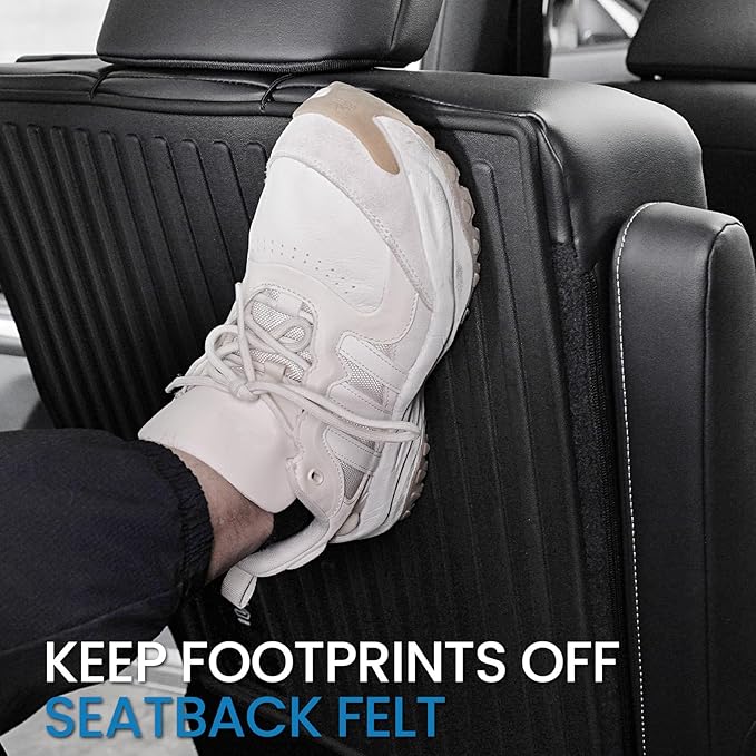 Kick Mats for 2024 2025 2026 Lexus TX 350 with 2nd Row Bench Seat, All Weather TPE Interior 7 Seats Backrest Mats Seat Back Covers Protector Car Mat Accessories for TX350 (2nd Row Kick Mats)