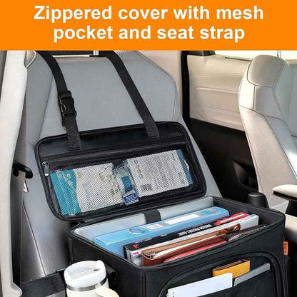 ANILD Front Car Seat Organizer and Office Work Truck Organizer with Multifunctional Pockets and Padded Shoulder Strap, Compatible with Cars, Trucks and Vans