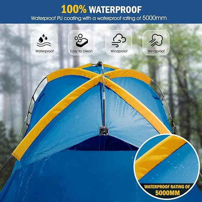 Pickup Truck Tent with Awning Shade,Waterproof PU5000mm Oxford for 5.5-6.3 FT Truck Bed for Camping Travel Outdoor Activities for Chevy Silverado 1500,Ram 1500/Dakota,F150,GMC 1500,Titan,Tundra (blue)