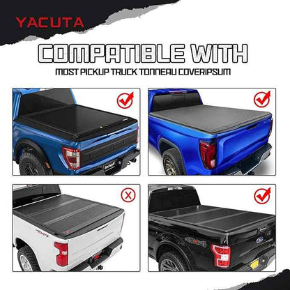 Adjustable Truck Bed Rack Cross Bars,Compatible with Mid-Size Trucks with Tonneau Covers Or Without Tonneau Covers|Length 65"|2PCs|Made of high-Strength Aluminum Alloy