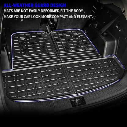 Rongtaod Cargo Mat Compatible with 2021-2025 2026 Kia Sorento Cargo Liner Trunk Mat TPE All Weather Back Seat Cover Protector 2024 Sorento Accessories (Trunk Mat with Backrest Mat)