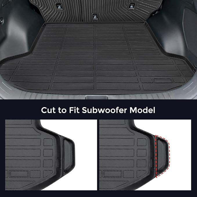 for Kia Sportage Floor Mats & Cargo Liner with Back Seat Cover Protector 2023 2024 2025 2026 (Not Hybrid) All Weather Waterproof TPE Rubber Floor Mats