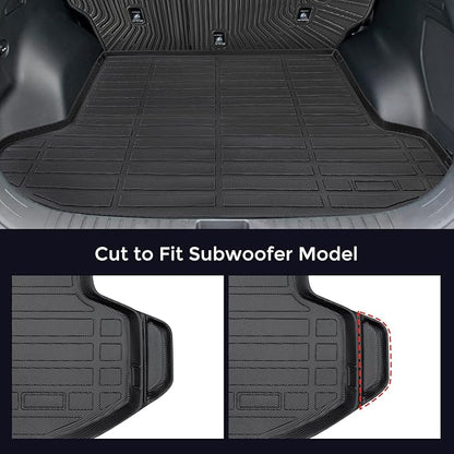 for Kia Sportage Floor Mats & Cargo Liner with Back Seat Cover Protector 2023 2024 2025 2026 (Not Hybrid) All Weather Waterproof TPE Rubber Floor Mats