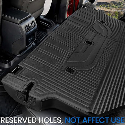 Cargo Mat Backrest Mats for Nissan Rogue 2021-2025 2026 (Not fit Sport), All Weather TPE Cargo Liner Trunk Mat Accessories (2021-2025 | Rogue |Cargo Mat with Backrest Mat)