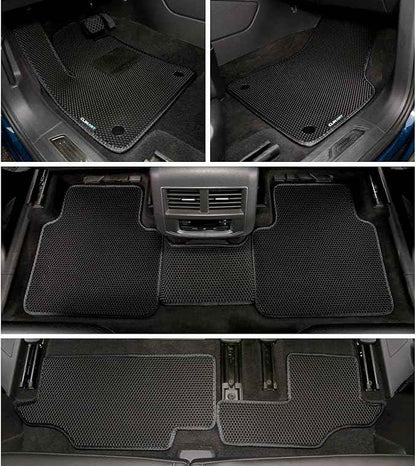 CLIM ART All-Weather Car Floor Mats Compatible with Volkswagen (VW) Atlas 2018-2026, Custom-Fit Heavy-Duty Floor Liners for Cars & SUVs, Car Accessories for Men & Women, Black - FL011718232