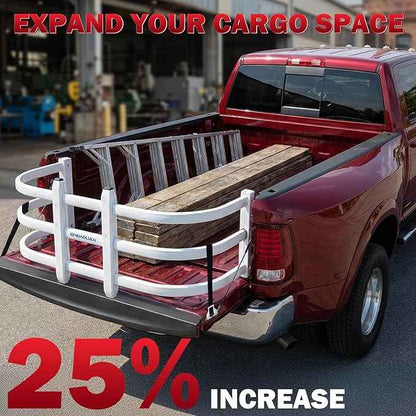 Truck Bed Extender—55"-63" Adjustable Length, Aluminum Retractable Tailgate Extender, Bed Extenders for Trucks Fits for Ford F150, Titan Pickup Truck, Silverado, GMC Sierra, Tundra, Ram 1500/2500/3500