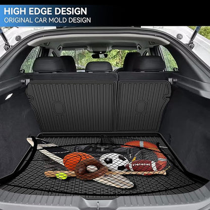 Truck Mat & Rear Backrest Mat fit for Mazda CX-30 2020-2026 Cargo Liners All Weather Anti-Slip Split Dog Liner CX30 Accessories (Cargo Liner +Backrest Mats)