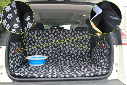Pet Dog Trunk Cargo Liner - Oxford Car SUV Seat Cover - Waterproof Floor Mat for Dogs Cats - Washable Dog Accessories