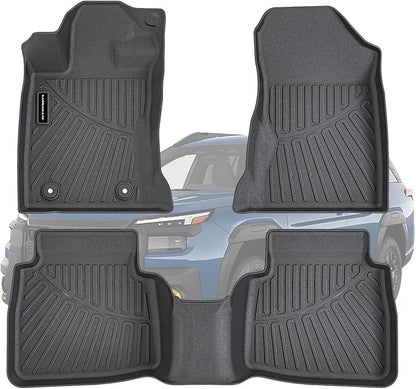 TPE Floor Mats for 2026 Subaru Outback Premium/Limited/Touring/Wilderness/Limited XT/Touring XT All Weather Car Floor Liners Fit 2026 Subaru Outback Accessories Black
