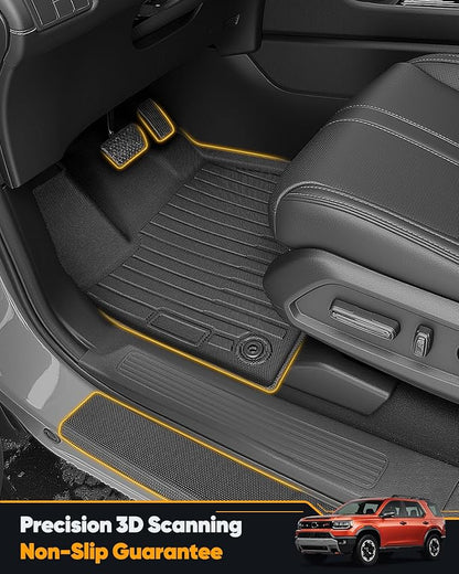 Floor Mats for Honda Passport 2026, Upgrade Custom Fit All Weather Heavy Duty Full Set Floor Protector with TPE Cargo Liner, Door Sill & Seat Back Covers for Car Liner Accessories