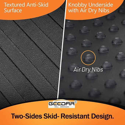 GEEDAR Rubber Bed Mat Compatible with 2024 2025 Toyota Tacoma 5Ft Heavy Duty Truck Bed Mat for Toyota Tacoma 5ft Truck Bed Liner, Heavy Duty Pickup Bed Accessories Cargo Mat