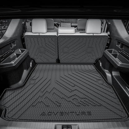 KUST Floor Mats Cargo Mat for 2025 2026 Toyota 4Runner 5 Seats (No Hybrid/EV or i-Force MAX), All Weather Rear Trunk Liner with Backrest Mat for 4Runner Accessories TPE Rubber High Edge 6PCS