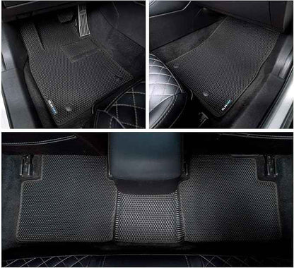 CLIM ART All-Weather Car Floor Mats Compatible with Mazda 3 2019-2026 Hatchback, Sedan, Custom-Fit Heavy-Duty Floor Liners for Cars & SUVs, Car Accessories for Men & Women, Black - FL011519223