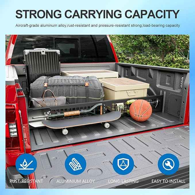 Truck Bed Divider Compatible with 2015-2026 Ford F150 Cargo Manager Molle Panel Truck Bed Organizer Replacement for 2015-2026 Ford F-150 Accessories