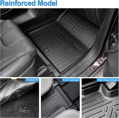 Floor Mats for 2020-2025 Hyundai Palisade 7/8 Passenger, Trunk Mat with Seat Back Cover and Lower Cargo Mat All Weather Interior Protector for 2025 Hyundai Palisade Accessories