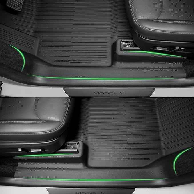 SUPER LINER Floor Mats Compatible with 2025-2026 Tesla Model Y Juniper - TPE Floor Liner& Accessories, Trunk Mats & Seat Back Cover Protector, CabinProtect™ Pro Kit Full-Cabin Protection System