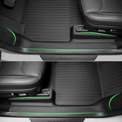 SUPER LINER Floor Mats Compatible with 2025-2026 Tesla Model Y Juniper - TPE Floor Liner& Accessories, Trunk Mats & Seat Back Cover Protector, CabinProtect™ Pro Kit Full-Cabin Protection System