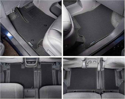 CLIM ART All-Weather Car Floor Mats Compatible with Toyota Sienna 2013-2020 (Only for 8 Seat), Custom-Fit Heavy-Duty Floor Liners for Cars & SUVs, Car Accessories for Men & Women, Black - FL011811233