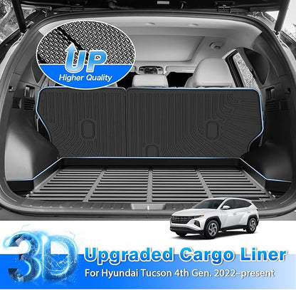Floor Mats Fit for Hyundai Tucson 2022-2025 2026 (Not for Hybrid), All Weather Floor Mat & Cargo Liner & Backrest Mat for Tucson Accessories Heavy Duty
