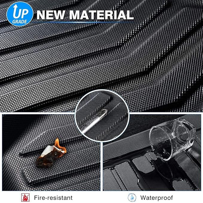 KUST Floor Mats for 2017-2022 Nissan Rogue Sport, All Weather Front Rear Floor Liners Rogue Sport Accessories TPE Rubber Raised Edge (Sport Only)